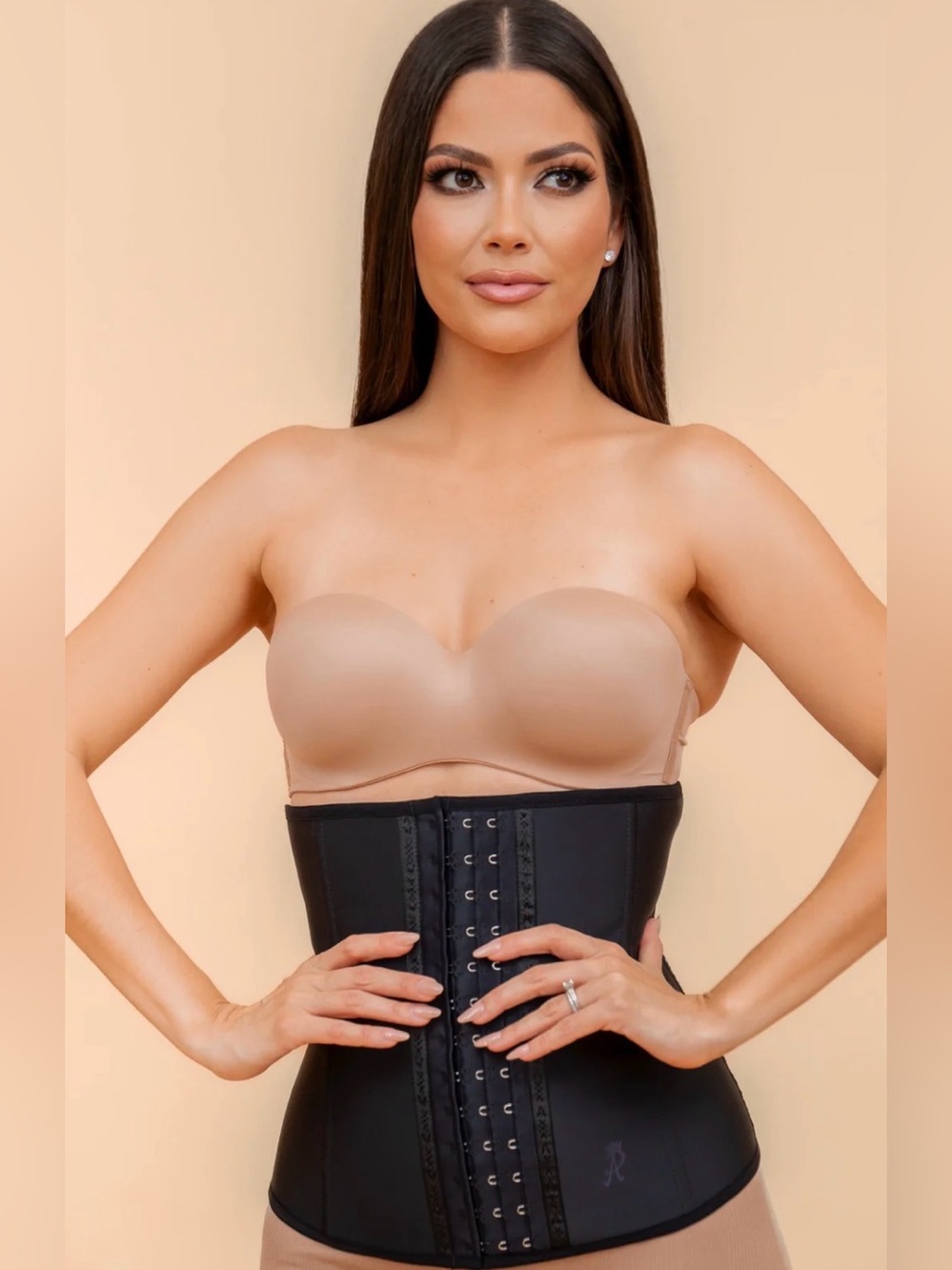 High-Compression Black Waist Trainer Corset